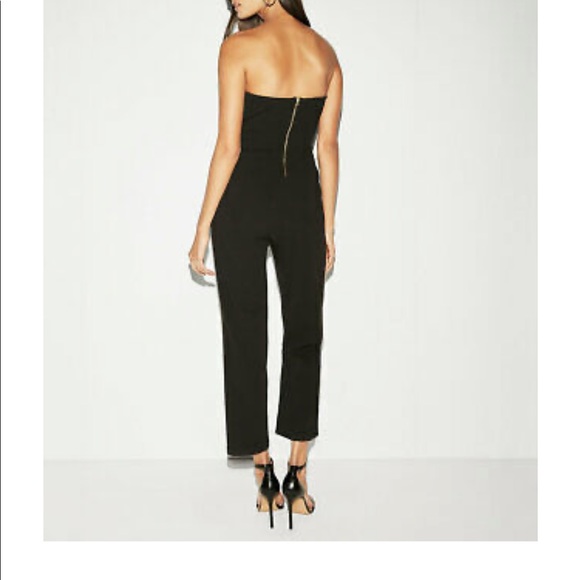 SOLD: Express Black Sweetheart Jumpsuit NWT - Picture 2 of 9
